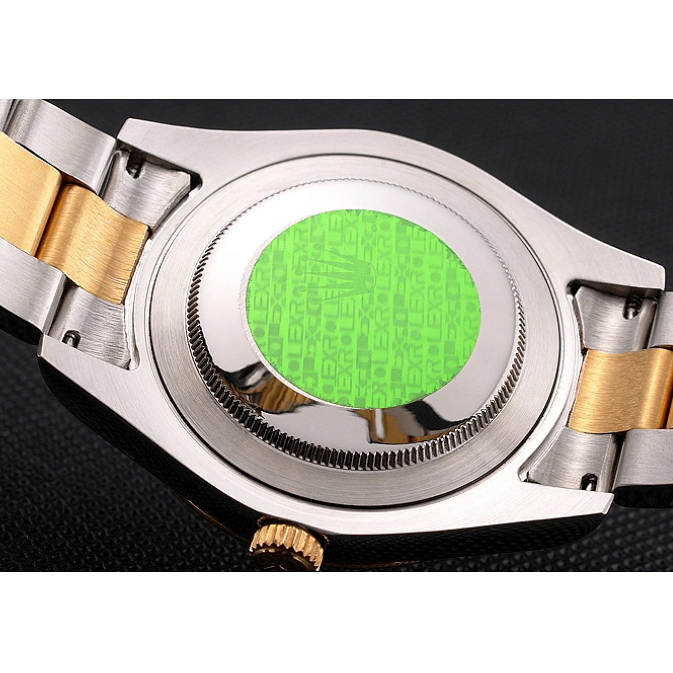 Aaa fake watches Two Swiss Datejust Tone Steel Case Gold Rolex Dial White Stainless Bracelet 0711